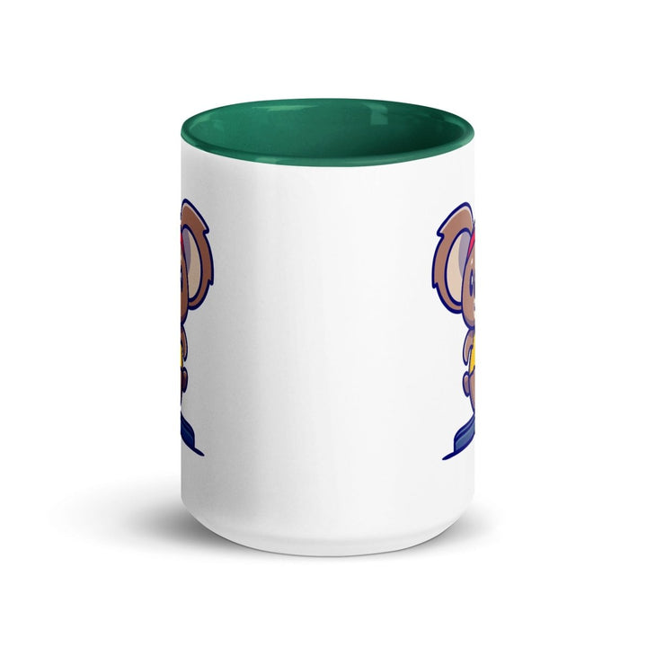 Runner Koala Colorful Print Mug - Dark green - 15 oz - ArtyKoala