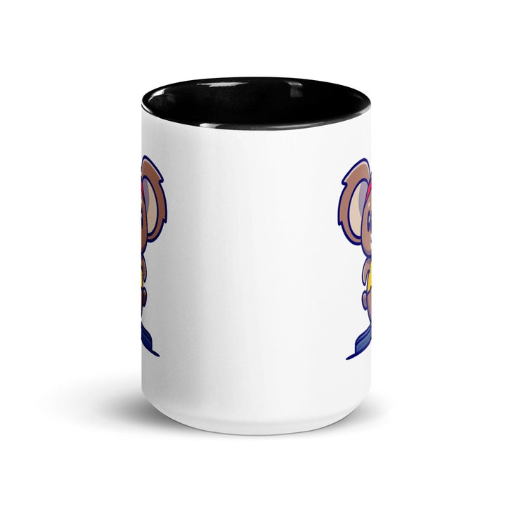Runner Koala Colorful Print Mug - Black - 15 oz - ArtyKoala