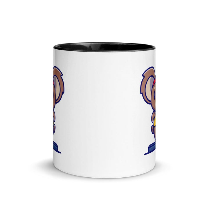 Runner Koala Colorful Print Mug - Black - 11 oz - ArtyKoala