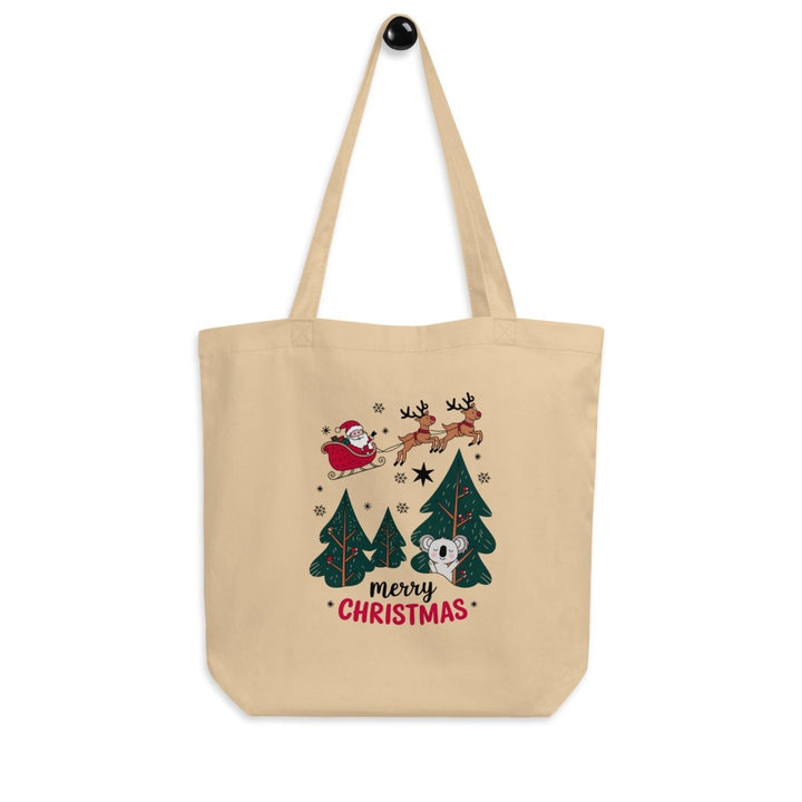 Santa Fly Eco Custom Tote Bag - Black - ArtyKoala