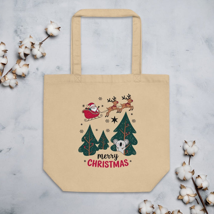 Santa Fly Eco Custom Tote Bag - Oyster - ArtyKoala