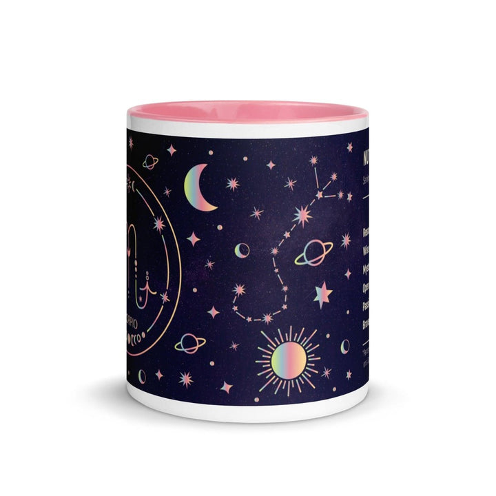 Scorpio Colorful Print Mug - Pink - 11 oz - ArtyKoala