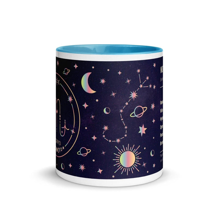 Scorpio Colorful Print Mug - Blue - 11 oz - ArtyKoala