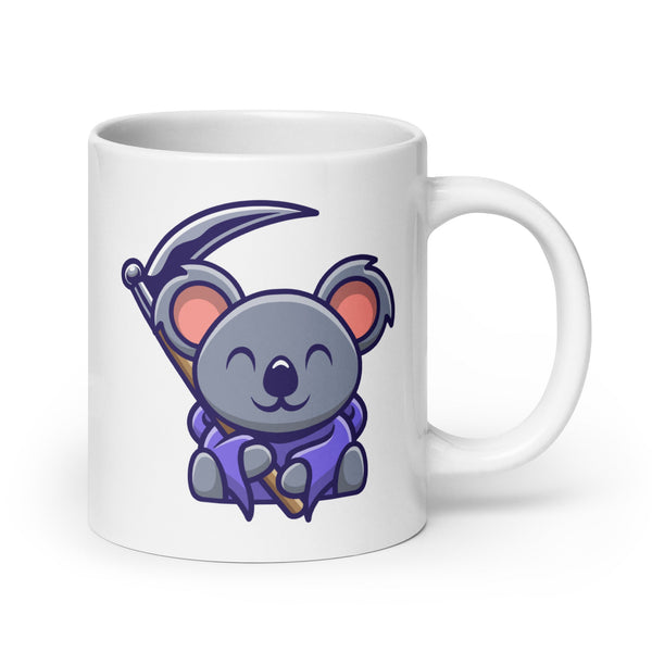 Scythe Koala White glossy mug - 20 oz - ArtyKoala