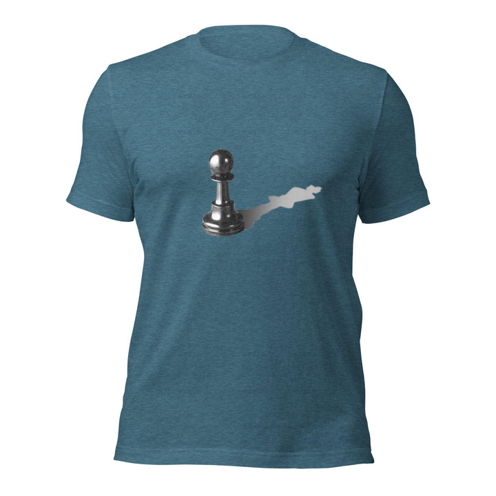 Shadow of a Pawn Man T-shirt - Heather Deep Teal / S - ArtyKoala