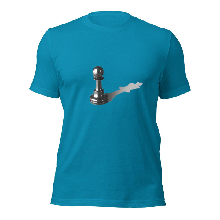 Shadow of a Pawn Man T-shirt - Aqua / S - ArtyKoala