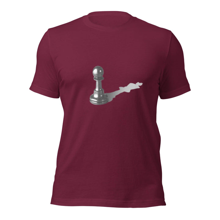 Shadow of a Pawn Man T-shirt - Maroon / S - ArtyKoala