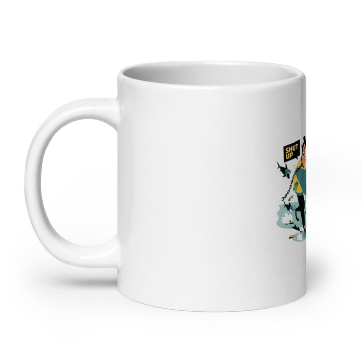 Shut Up and Make Money White Glossy Printed Mug - 15 oz - ArtyKoala
