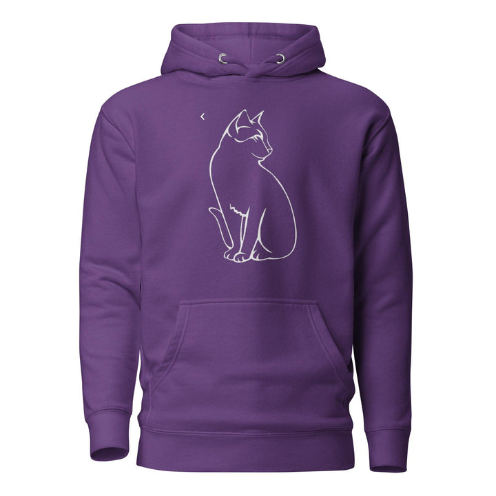 Sitting Cat Man Hoodie - ArtyKoala