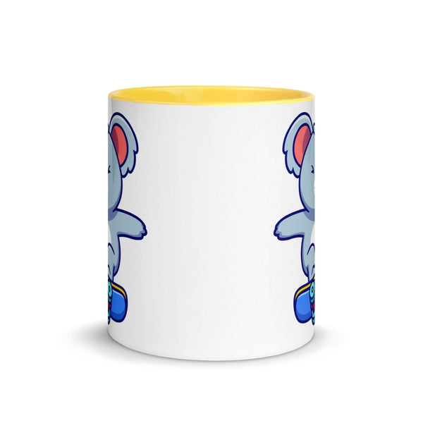 Skateboard Koala Colorful Print Mug - Black - 11 oz - ArtyKoala