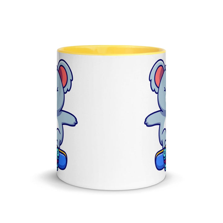 Skateboard Koala Colorful Print Mug - Black - 11 oz - ArtyKoala