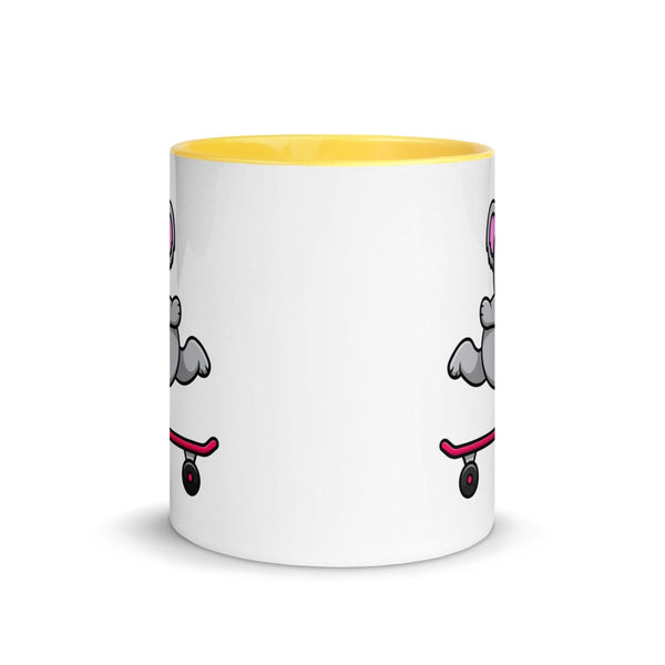 Skateboarding Koala Colorful Print Mug - Black - 11 oz - ArtyKoala