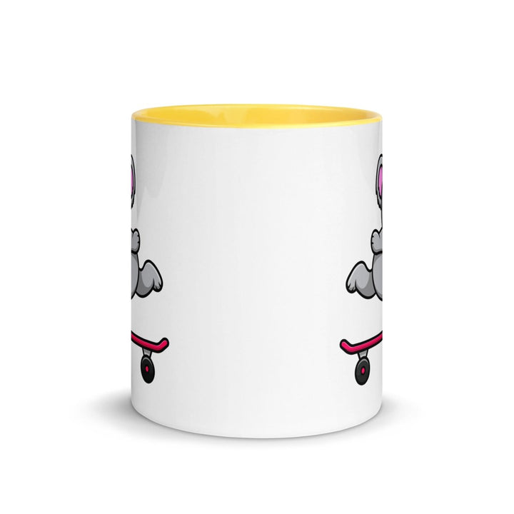 Skateboarding Koala Colorful Print Mug - Black - 11 oz - ArtyKoala