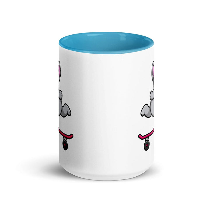 Skateboarding Koala Colorful Print Mug - Blue - 15 oz - ArtyKoala