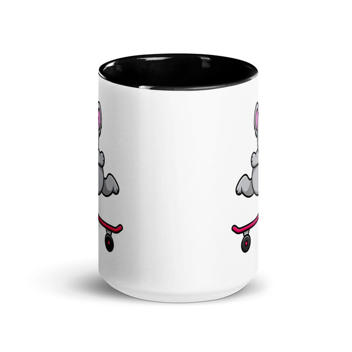 Skateboarding Koala Colorful Print Mug - Black - 15 oz - ArtyKoala