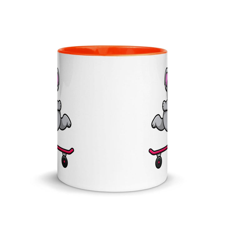 Skateboarding Koala Colorful Print Mug - Orange - 11 oz - ArtyKoala