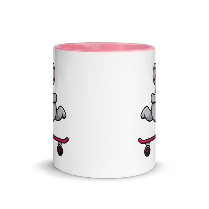 Skateboarding Koala Colorful Print Mug - Pink - 11 oz - ArtyKoala