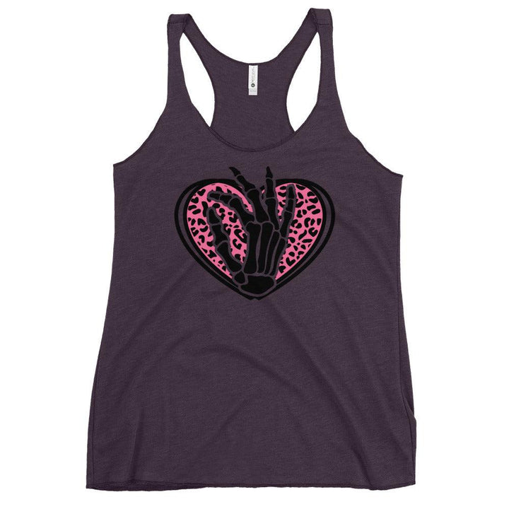 Skeleton Heart Woman Racerback Tank - ArtyKoala