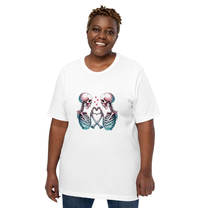 Skeleton's LoveGraphic Tee - White - XS - ArtyKoala