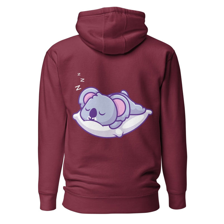 Sleepy Koala Graphic Hoodie - Navy Blazer - S - ArtyKoala