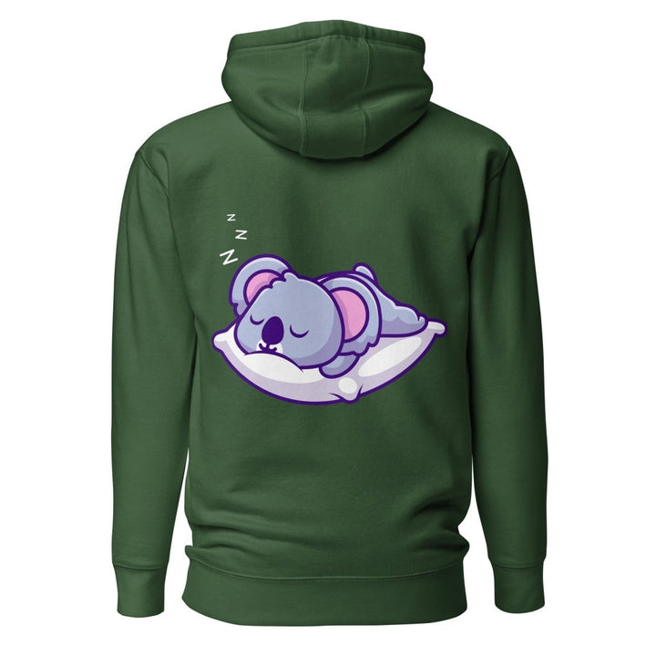Sleepy Koala Graphic Hoodie - Purple - S - ArtyKoala