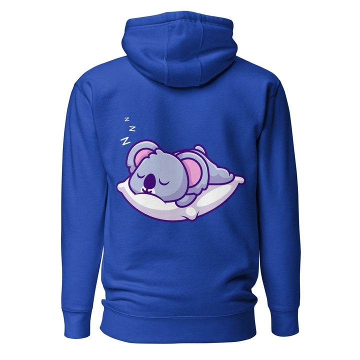 Sleepy Koala Graphic Hoodie - Charcoal Heather - S - ArtyKoala
