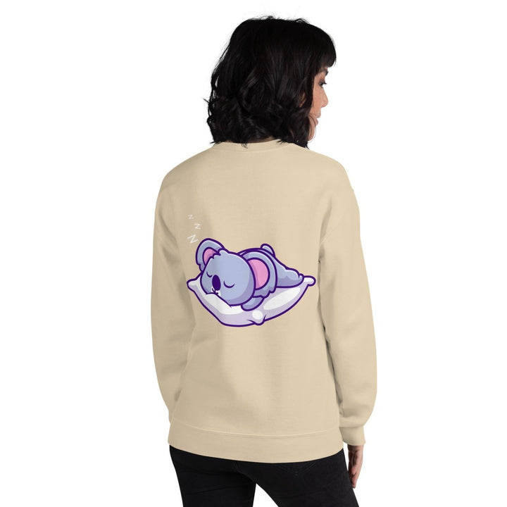 Sleepy Koala Graphic Sweatshirt - Black - S - ArtyKoala
