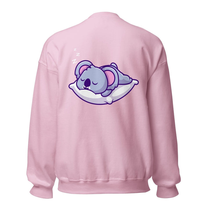 Sleepy Koala Graphic Sweatshirt - Light Blue - S - ArtyKoala