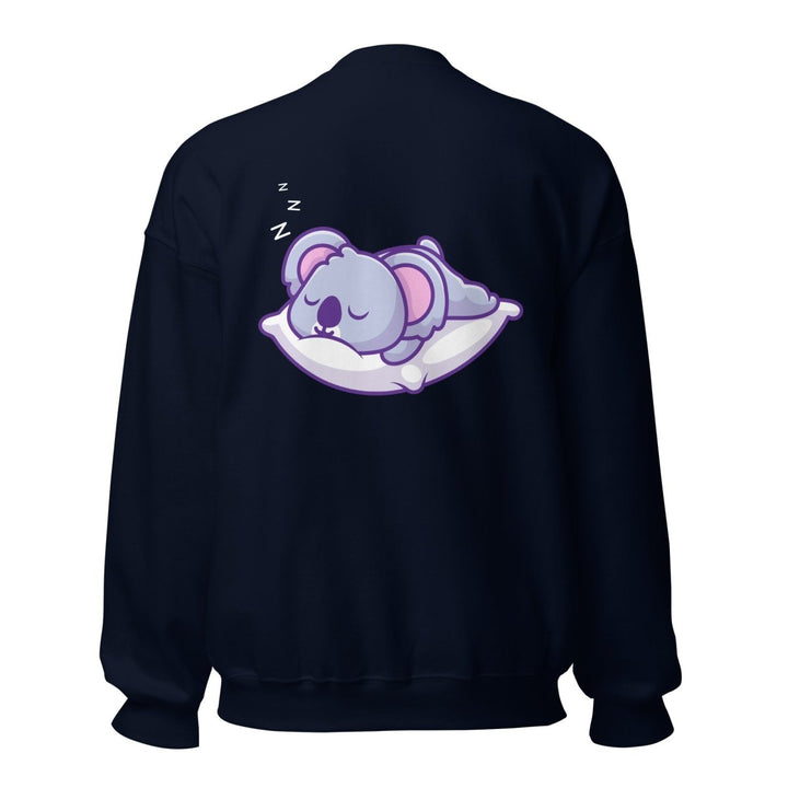 Sleepy Koala Graphic Sweatshirt - Black - S - ArtyKoala