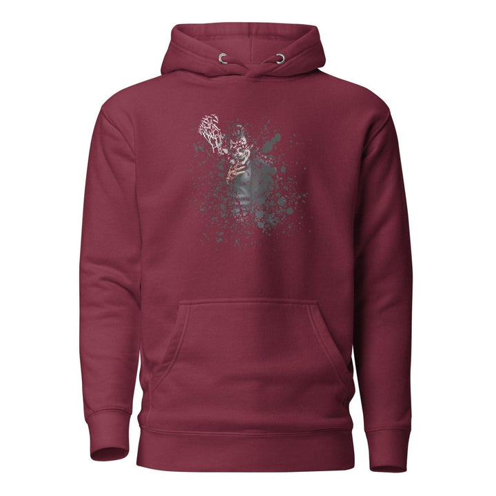 Smoking The ultimate disappearing act Graphic Hoodie - Maroon - S - ArtyKoala