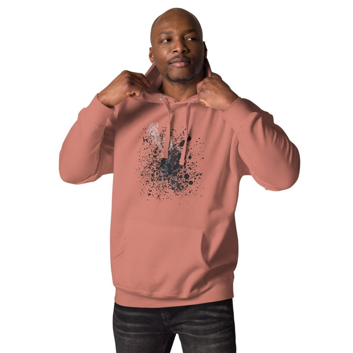 Smoking The ultimate disappearing act Graphic Hoodie - Dusty Rose - S - ArtyKoala