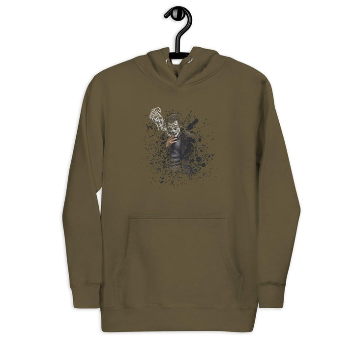 Smoking The ultimate disappearing act Graphic Hoodie - Military Green - S - ArtyKoala