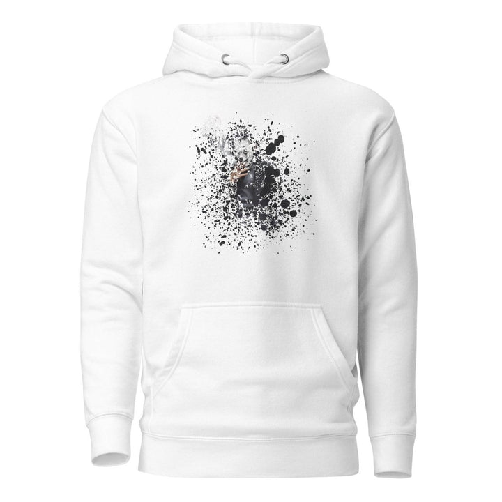 Smoking The ultimate disappearing act Graphic Hoodie - White - S - ArtyKoala
