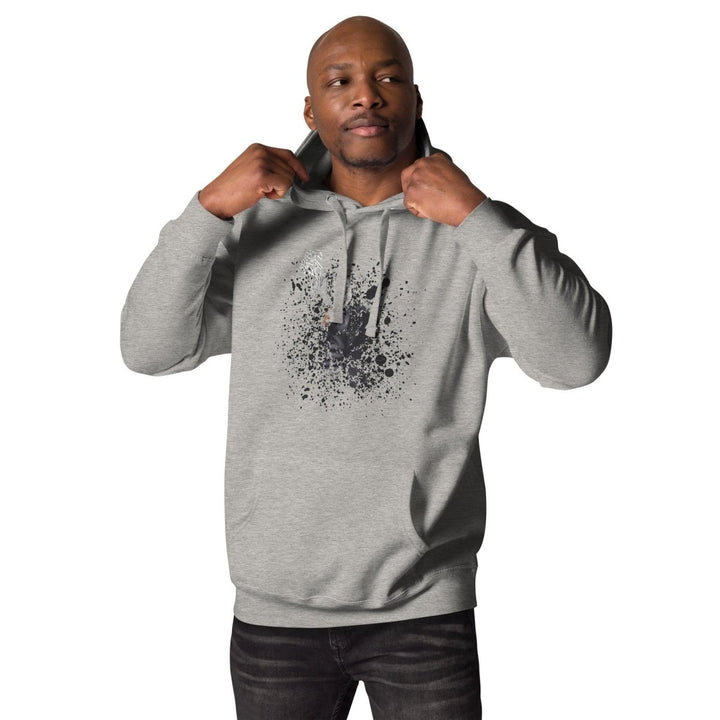 Smoking The ultimate disappearing act Graphic Hoodie - Carbon Grey - S - ArtyKoala