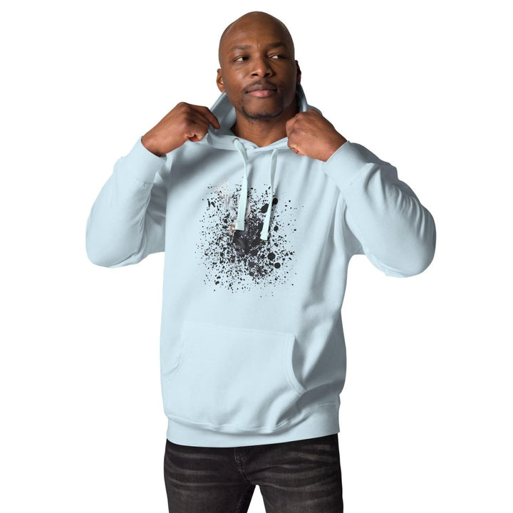 Smoking The ultimate disappearing act Graphic Hoodie - Sky Blue - S - ArtyKoala
