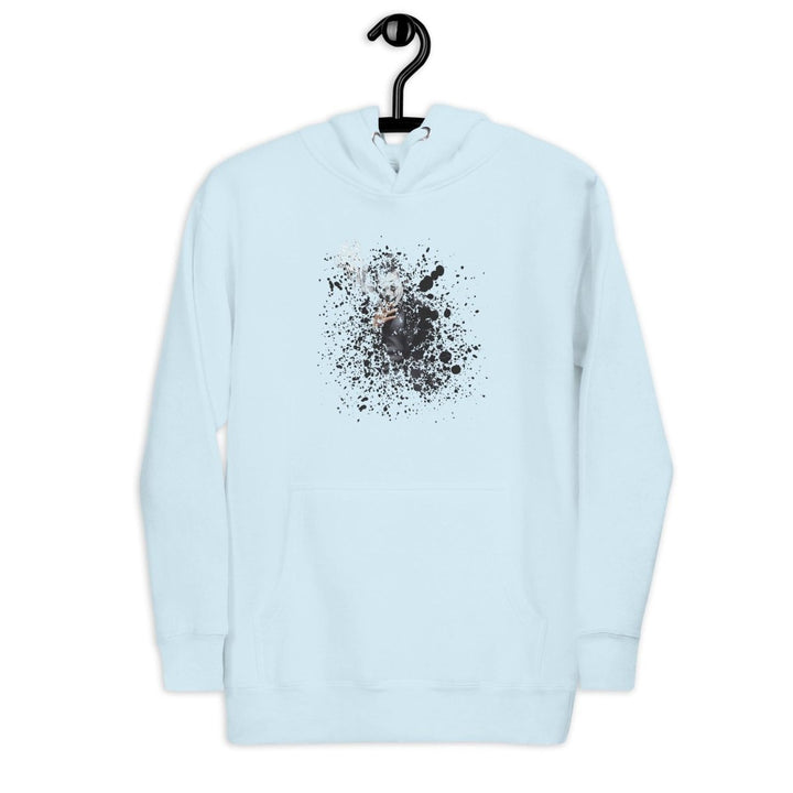 Smoking The ultimate disappearing act Graphic Hoodie - Sky Blue - S - ArtyKoala