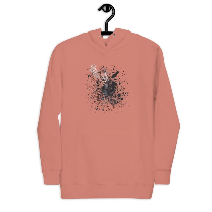 Smoking The ultimate disappearing act Graphic Hoodie - Dusty Rose - S - ArtyKoala