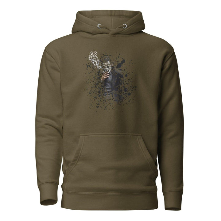 Smoking The ultimate disappearing act Graphic Hoodie - Military Green - S - ArtyKoala
