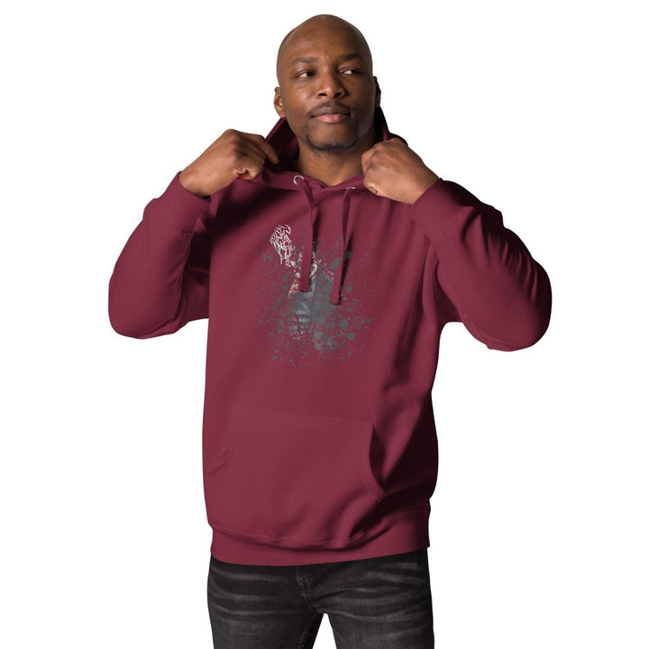 Smoking The ultimate disappearing act Graphic Hoodie - Maroon - S - ArtyKoala