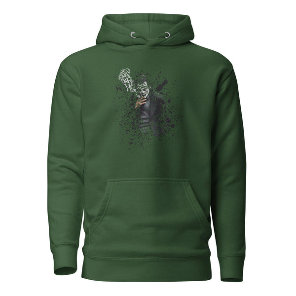 Smoking: The ultimate disappearing act Man Premium Hoodie - Forest Green / S - ArtyKoala