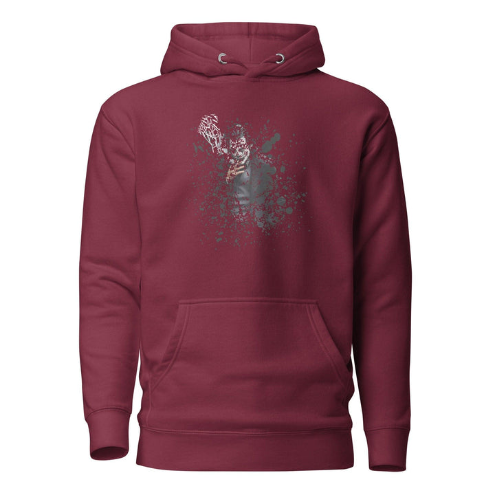 Smoking: The ultimate disappearing act Man Premium Hoodie - Maroon / S - ArtyKoala