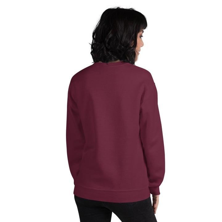 Snowman Reading Book Graphic Sweatshirt - Maroon - S - ArtyKoala