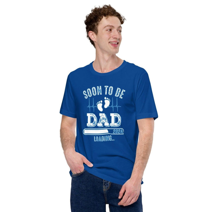 Soon to be Father Graphic Tee - True Royal - S - ArtyKoala