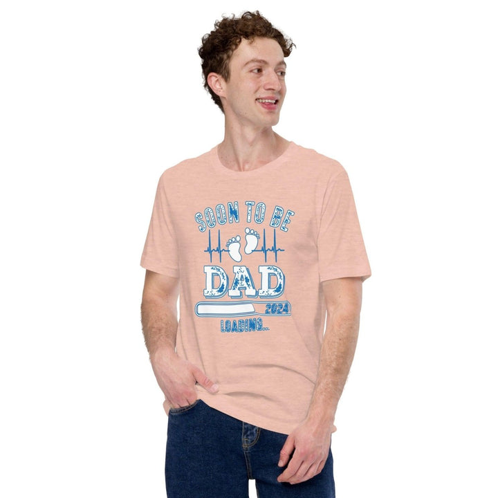 Soon to be Father Graphic Tee - Heather Prism Peach - S - ArtyKoala