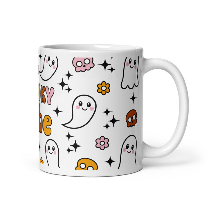 Spooky Babe White glossy mug - 11 oz - ArtyKoala