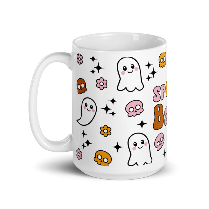 Spooky Babe White glossy mug - 11 oz - ArtyKoala