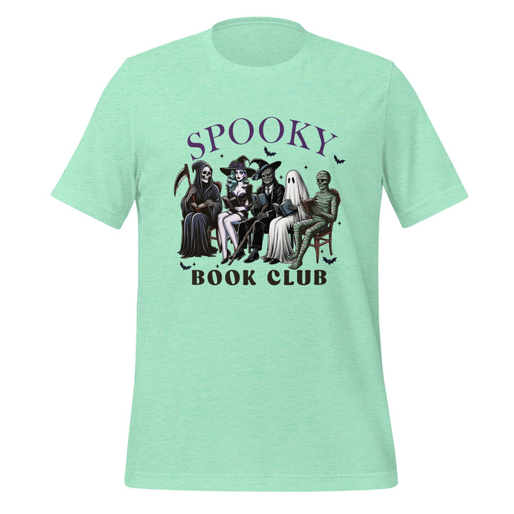 Spooky Book Club Premium Unisex T-shirt - Heather Mint / S - ArtyKoala