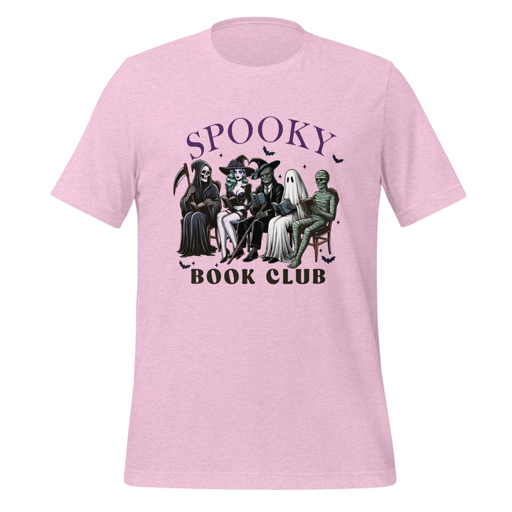 Spooky Book Club Premium Unisex T-shirt - Heather Prism Lilac / S - ArtyKoala