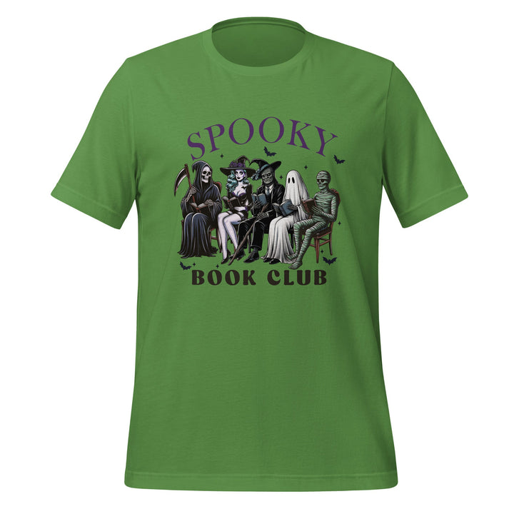 Spooky Book Club Premium Unisex T-shirt - Leaf / S - ArtyKoala