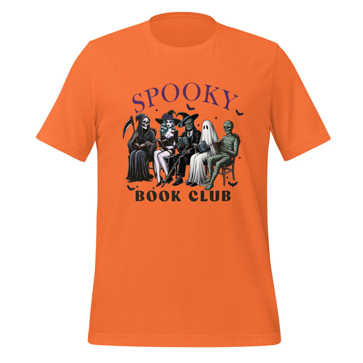 Spooky Book Club Premium Unisex T-shirt - Orange / S - ArtyKoala